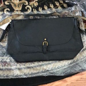 MARKED DOWN NEW: Large black laptop/crossbody bag
